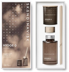 SKANDINAVISK Darčekový set HYGGE (útulno) – vonná sviečka a difuzér