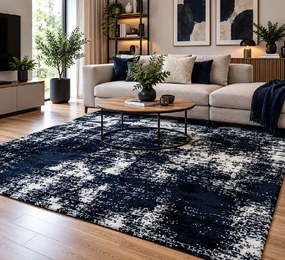 Koberec Boho 691 NAVY BLUE/CREAM rozmery koberec: 120x170 cm
