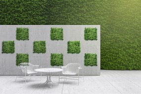 Umelý rastlinný panel FRESH LIGHT GREEN 50 x 50 cm - Panel 50x50 Europe Grass
