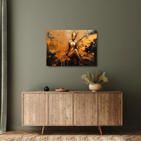 Sklenený obraz - Abstrakcia víly (70x50 cm)