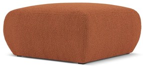 Hnedý taburet z textílie bouclé Molino – Micadoni Home