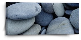Sablio Obraz Čierne kamene - 110x50 cm