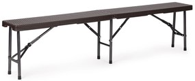 Cateringový stôl 180cm + 2 lavice, ratanový vzor