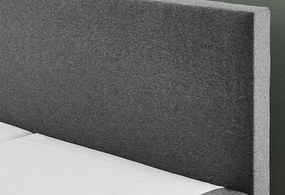 Posteľ boxspring Aston 180x200 cm, stredne šedá látka