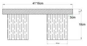 Globo 15915-2 - Stropné svietidlo UNDERWOOD 2xE27/40W/230V 16x41 cm