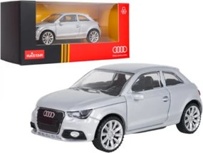 Model auta Audi A1 1:43 RASTAR strieborné