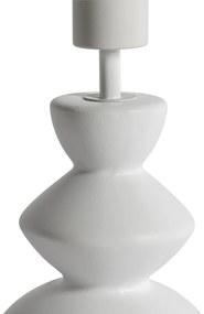 Dizajnová stolná lampa biela keramika 15 cm bez tienidla - Alisia