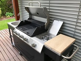 Veľká luxusná záhradná kuchyňa s plynovým grilom Avenberg TEXAS