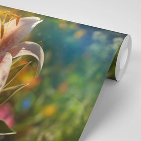 Samolepiaca tapeta nádherný kvet s retro nádychom - 150x100