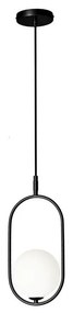 Luster na lanku CORDEL 1xG9/28W/230V čierna