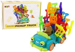 LEAN TOYS Arkádová hra - Padajúce stoličky s pohybujúcim sa autom