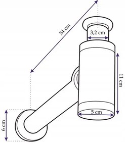 Sifón s click/clack zátkou MAXMAX Rea chrómový - univerzálny
