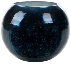 Dekoratívna sklenená nádoba VERRE 15x11 cm tmavomodrá