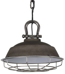 Cementové závesné kovové svetlo Milan - Ø 36*30 cm