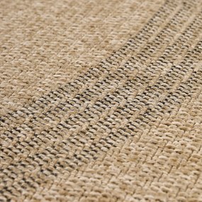 Čierno-béžový okrúhly vonkajší koberec ø 120 cm Comilla – Ayyildiz Carpets