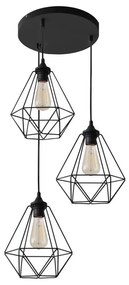 Luster na lanku KARO 3xE27/15W/230V