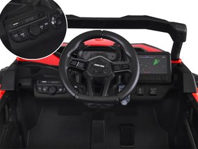 JOKOMISIADA Detské elektrické auto Buggy 4x4 na batériu 800 W červené PA0299 CZ