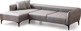 Svetlosivá rohová pohovka Belissimo, ľavý roh – Balcab Home