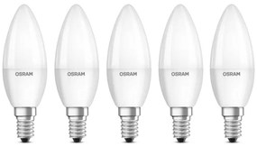 SADA 5x LED Žiarovka BASE B40 E14/4,9W/230V 2700K - Osram