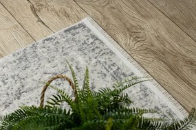 Koberec / behúň DISTIN 0200A sivý / svetlosivý / biely