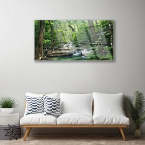 Skleneny obraz Lesné les príroda 120x60 cm