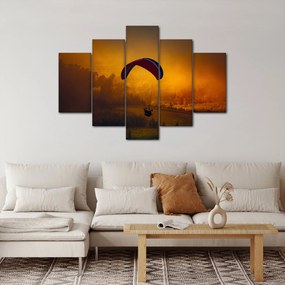 Obraz parašutistu v západe slnka (150x105 cm)