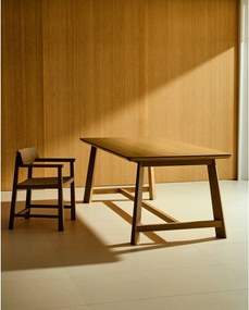 Jedálenský stôl s doskou v dubovom dekore 100x220 cm Idun – Kave Home