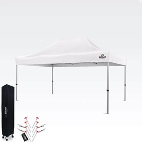 BRIMO Záhradný Párty Stan 3x4,5 m: Váš Kútik pre Relax a Oslavy - bez stien - Biela 36