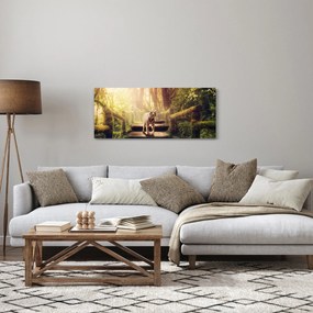 Obraz tigra v džungli (120x50 cm)