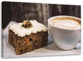 Obraz na plátně Kávový dort Cappuccino - 100x70 cm