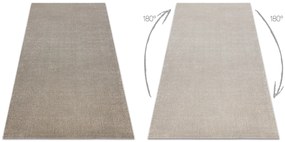 Koberec SOFT 2485 K60 11, Jednotný, Jednofarebný, béžový