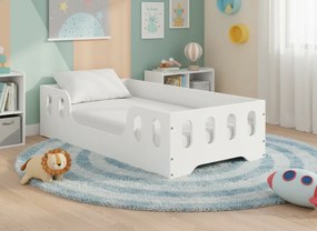 Detská Montessori posteľ LAKI 160x80 cm - biela