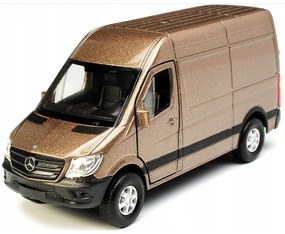 008805 Kovový model auta - Nex 1:34 - Mercedes-Benz Sprinter Panel Van Hnedá