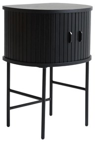 Čierny nočný stolík Nola – Unique Furniture