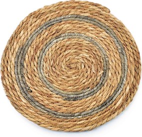 Podložka na stůl z mořské trávy Bali II 38 cm hnědá/šedá