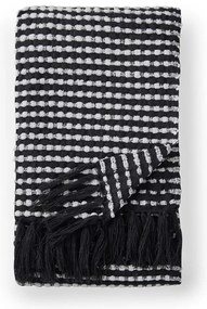 Čierna deka 125x150 cm Stab Stitch – Catherine Lansfield
