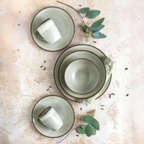 Mäser 12-dielna raňajková súprava SMOKY'S – zelená