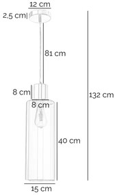 ONLI - Luster na lanku DODO 1xE27/22W/230V medená