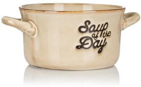Kameninová miska na polievku Soup 500 ml béžová