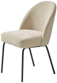 Jedálenská stolička Unique Furniture CRESTON béžová zamat 34680000, 1 ks