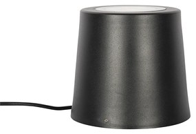 Moderné záhradné bodové svetlo čierne okrúhle IP65 AR111 - Lennard