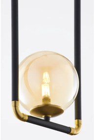 Jupiter 2024 - Luster na lanku ZAFRA 1xG9/10W/230V čierna/zlatá/béžová