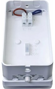 LED vonkajšie nástenné svietidlo so snímačom pohybu a súmraku LED/20W/230V IP65