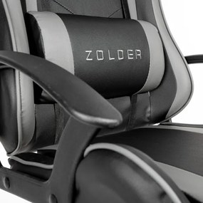 Herná stolička VARR Zolder čierna/šedá