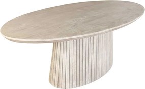 Oválny jedálenský stôl Movement 220 cm sivé mango