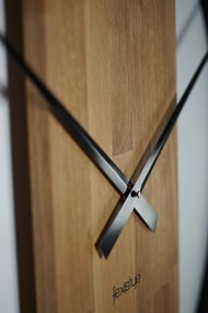 Moderné hodiny s priemerom 50cm v kombinácií dreva a kovu