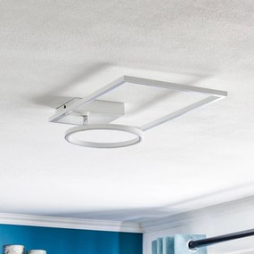 Lindby Coljana stropné LED obdĺžnik/kruh biela