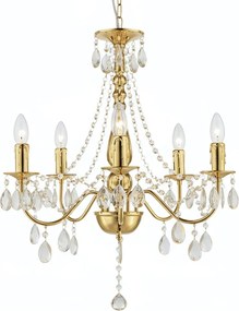 Toolight Toolight, stropné svietidlo 5xE14, EBT015-5CP, zlatá, OSW-01230