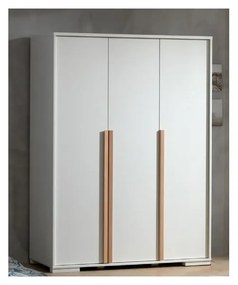 Biela detská šatníková skriňa 146x195 cm London – Vipack