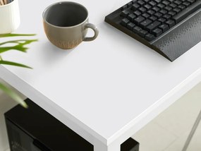 Biely jedálenský stôl s bielou doskou TESSA 120x60 cm